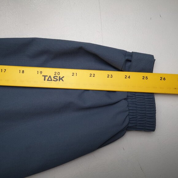 Chaps Men's Size Medium Blue Lined Jacket with Hood Hidden in Collar - Picture 12 of 13